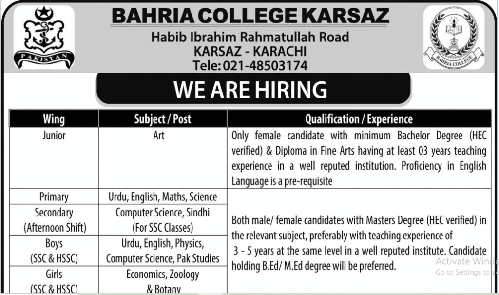 Bahria College Karachi