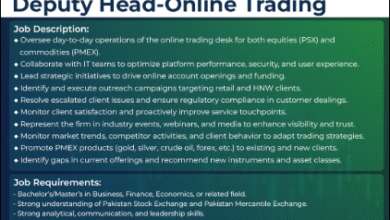 Join Foundation Securities as Deputy Head Online Trading in Karachi. Lead trading operations and strategy with a top brokerage firm.