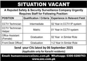 Jobs in Karachi 2025