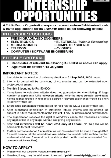 Internship Opportunities 2025