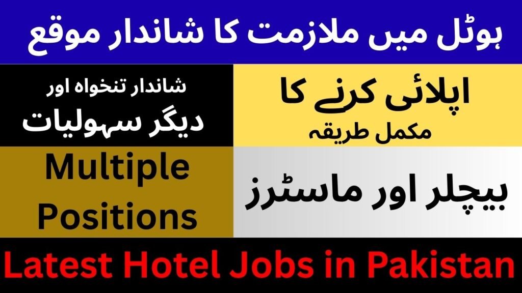 Hotel Jobs in Pakistan 2025