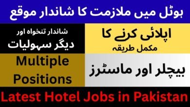Hotel Jobs in Pakistan 2025