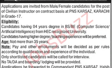 Pakistan Navy Jobs 2025