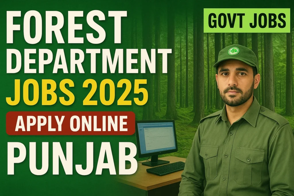 latest Government jobs in Punjab - Punjab Forest Jobs 2025